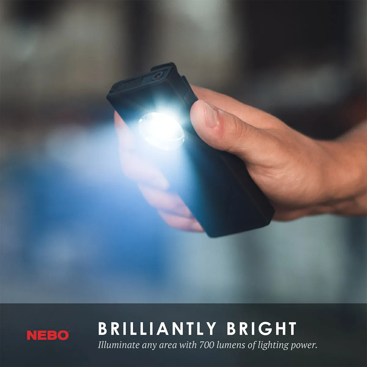 Slim  Rechargeable Flashlight/Worklight/Laser Pointer/Powerbank