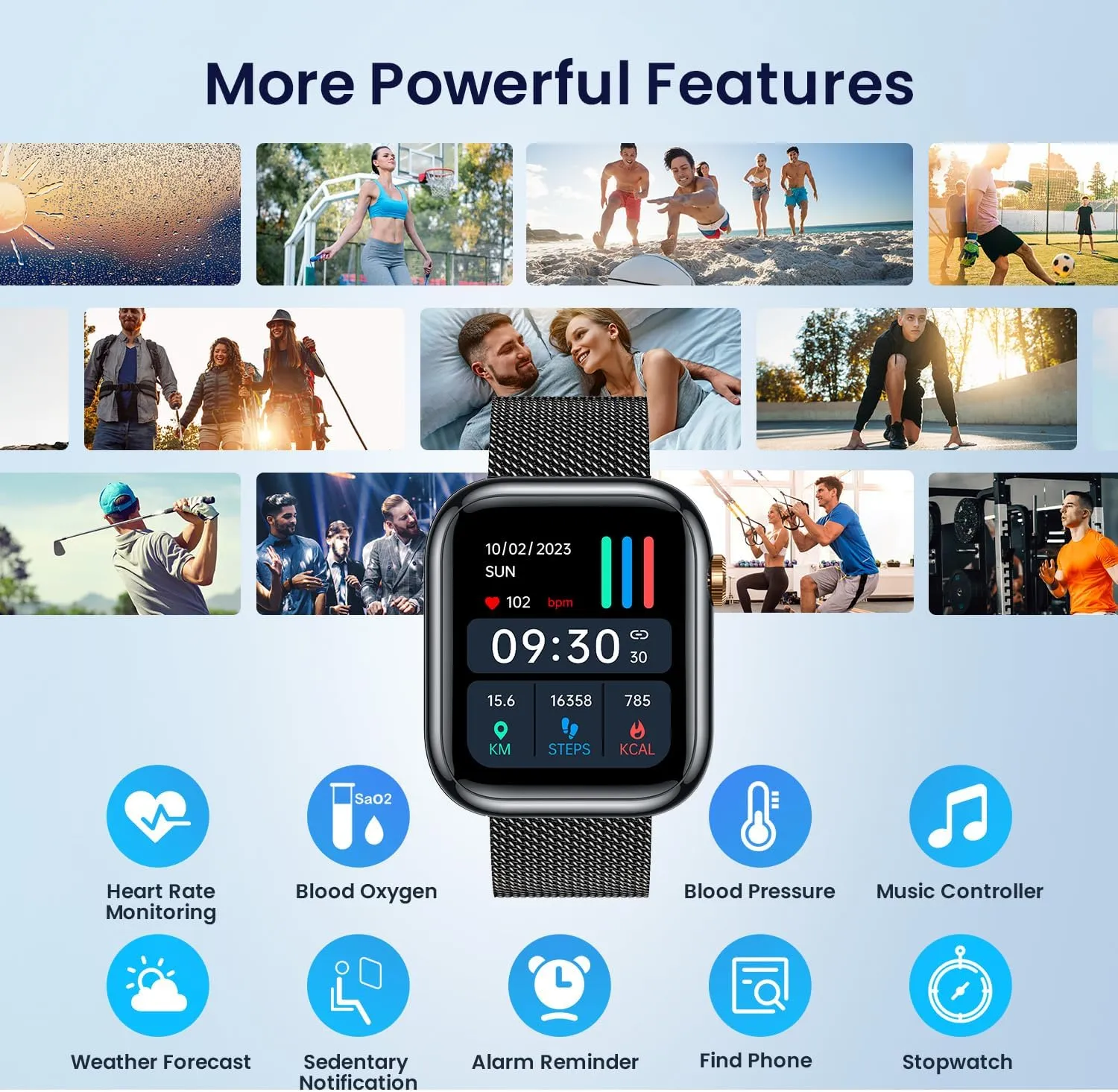 Smartwatch for Women Android Fitness Tracker: Black Smart Watch Answer/Make Bluetooth Call Digital Watch Compatible Android ios phone IP67 Waterproof 123 Sport Mode Wrist Pedometer Heart Rate Monitor