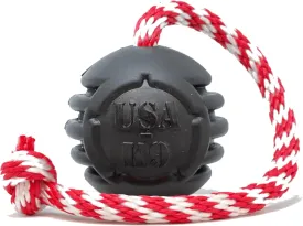 SodaPup USA-K9 Magnum Stars & Stripes  Dog Tug Toy, Chew Toy, & Treat Dispenser Made in USA from Our Most Durable Non-Toxic, Pet-Safe, Food Safe, Natural Rubber Material for Bonding, Exercise, & More