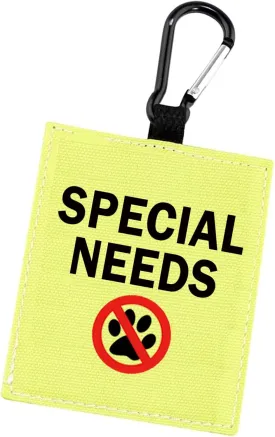 Special Needs Dog Alert Hang Tags for Dog Nervous Dog Hanging Dog Alert Patches Hanging Dog Tags (Special Needs -D)