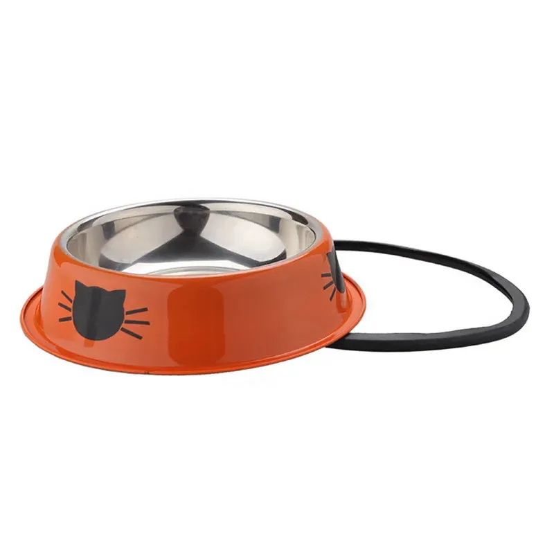 Stainless Steel Skidproof Pet Bowl - Durable & Easy to Clean