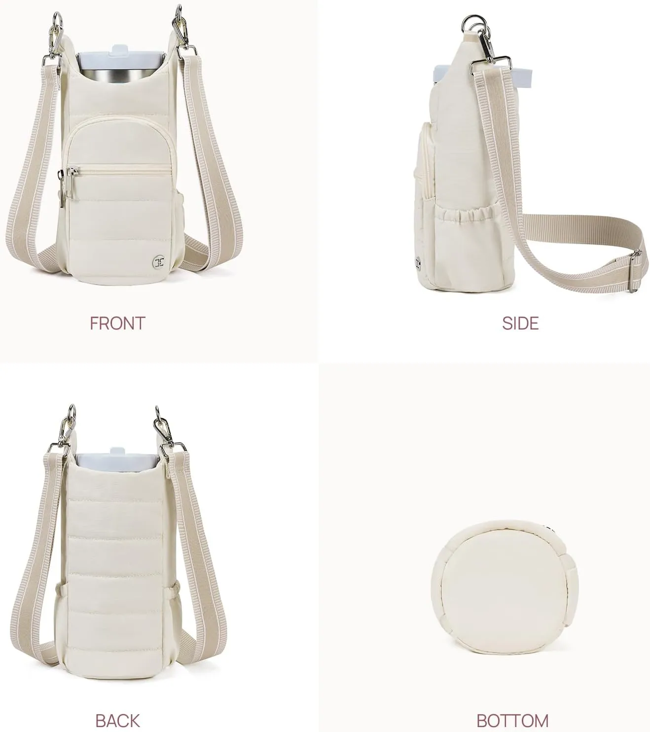 Telena Water Bottle Holder with Strap Crossbody Bags for Women for Walking, Hiking, Cycling