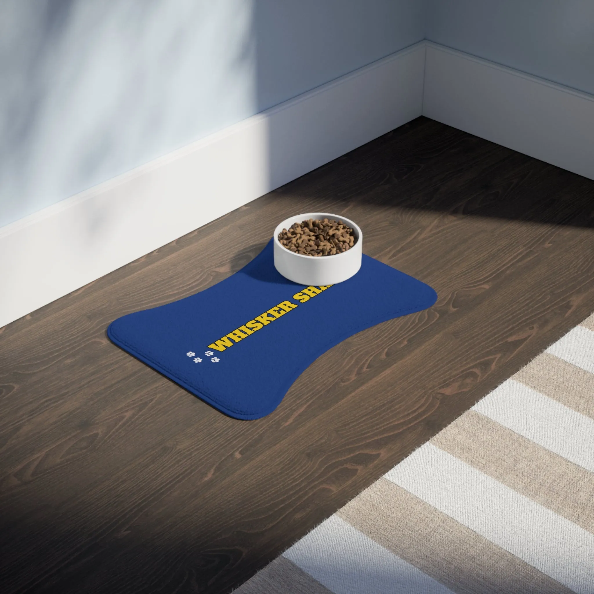 Whisker Shack Branded Bone Shaped Pet Feeding Mats