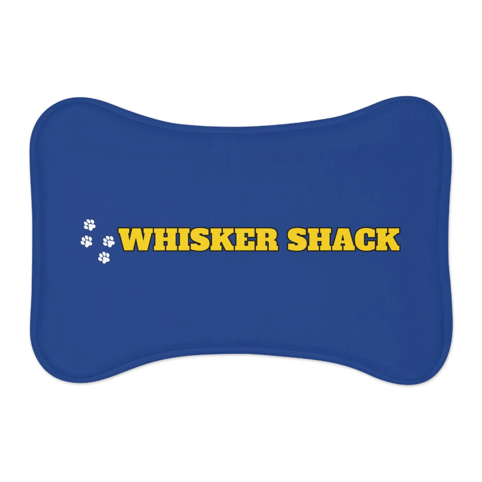 Whisker Shack Branded Bone Shaped Pet Feeding Mats