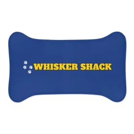 Whisker Shack Branded Bone Shaped Pet Feeding Mats