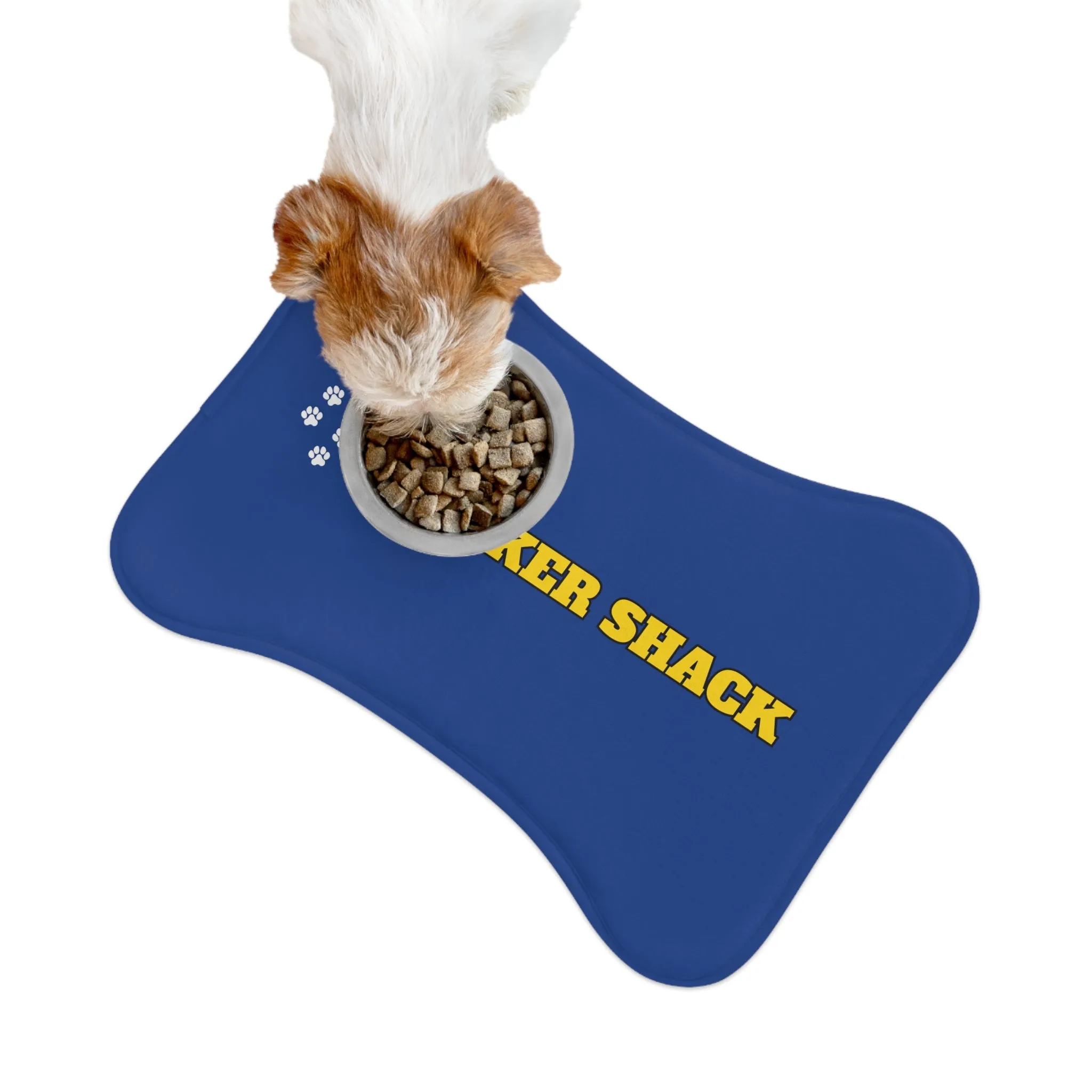 Whisker Shack Branded Bone Shaped Pet Feeding Mats