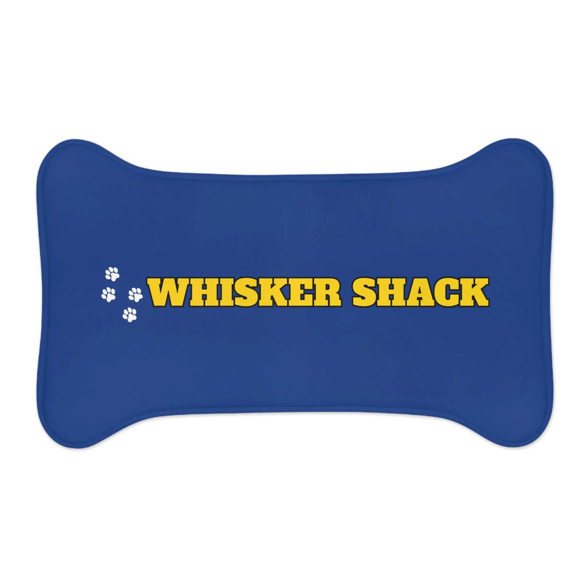 Whisker Shack Branded Bone Shaped Pet Feeding Mats