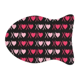 XoXo Pink Red Heart Black Pet Feeding Mat Fish Shape Dog/Cat Food Mat